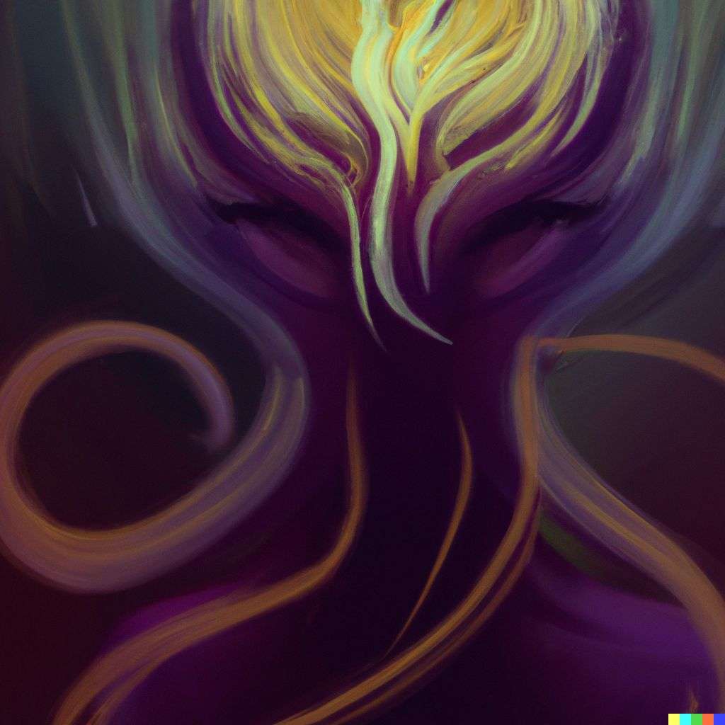 a representation of anxiety, digital art, ethereal
